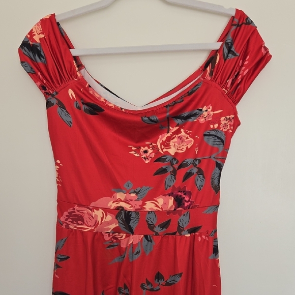 Floral Orange Jumpsuit - Picture 5 of 5